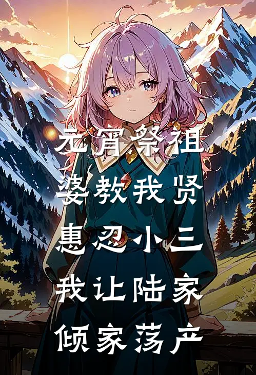 元宵祭祖婆教我贤惠忍小三，我让陆家倾家荡产，则安陆则安小说推荐完结_全集免费小说元宵祭祖婆教我贤惠忍小三，我让陆家倾家荡产(，则安陆则安)